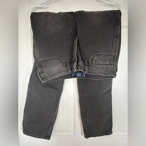 Hollister Women's Black Distressed Ultra High-Rise Mom Jeans